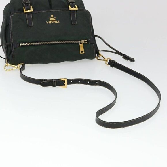 PRADA Shoulder Bag Nylon Khaki - Picture 9 of 15
